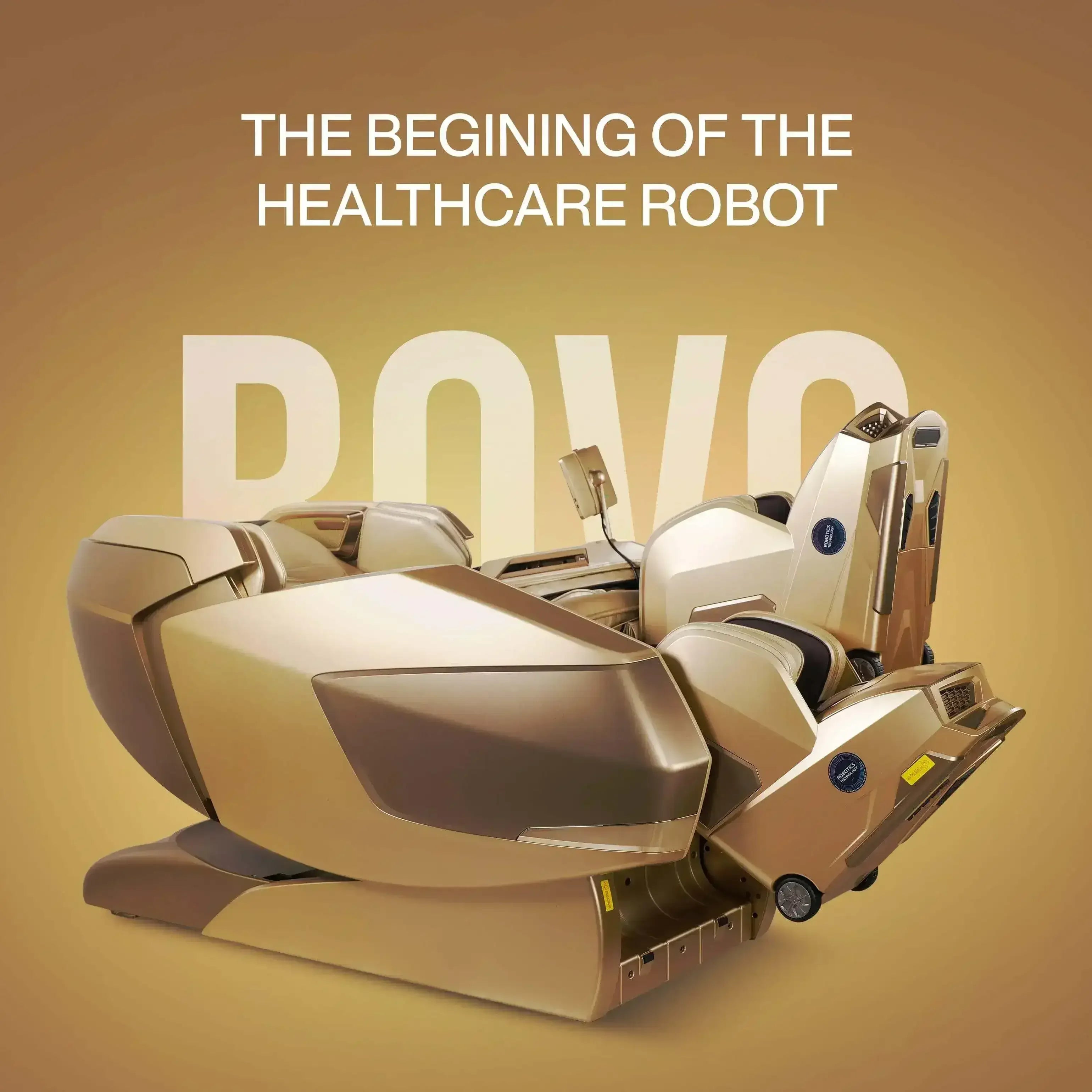 AI Robotic Massage Chair (Sleek Golden) massage chair UAE