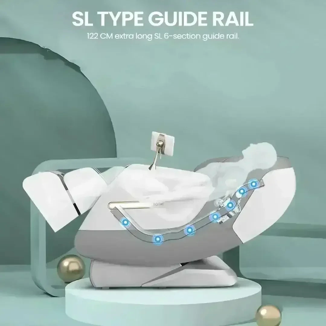 Royal Omega Massage Chair (Grey) - Rotai - Best Massage Chair in Dubai UAE - Shop massage chairs in UAE, Saudi Arabia -Therapy Massage Chairs - Back, Neck, & Leg Pain Relief