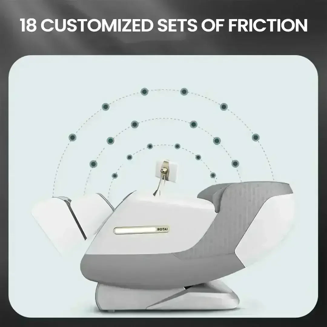 Royal Omega Massage Chair (Grey) - Rotai - Best Massage Chair in Dubai UAE - Shop massage chairs in UAE, Saudi Arabia -Therapy Massage Chairs - Back, Neck, & Leg Pain Relief