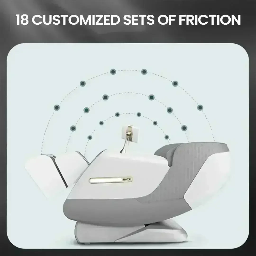 Royal Omega Massage Chair (Grey) - Rotai - Best Massage Chair in Dubai UAE - Shop massage chairs in UAE, Saudi Arabia -Therapy Massage Chairs - Back, Neck, & Leg Pain Relief