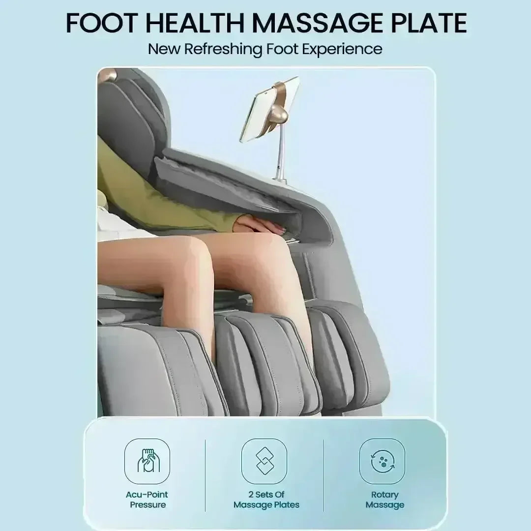 Royal Omega Massage Chair (Grey) - Rotai - Best Massage Chair in Dubai UAE - Shop massage chairs in UAE, Saudi Arabia -Therapy Massage Chairs - Back, Neck, & Leg Pain Relief