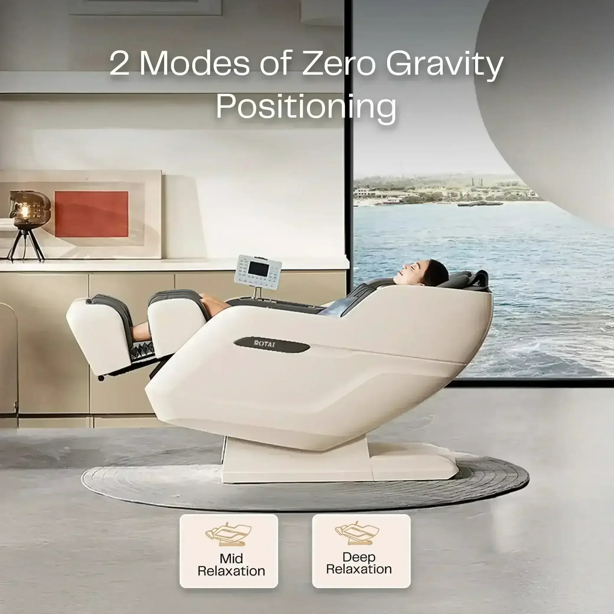 Royal Signature (Grey) - Rotai - Best Massage Chair in Dubai UAE - Shop massage chairs in UAE, Saudi Arabia -Therapy Massage Chairs - Back, Neck, & Leg Pain Relief