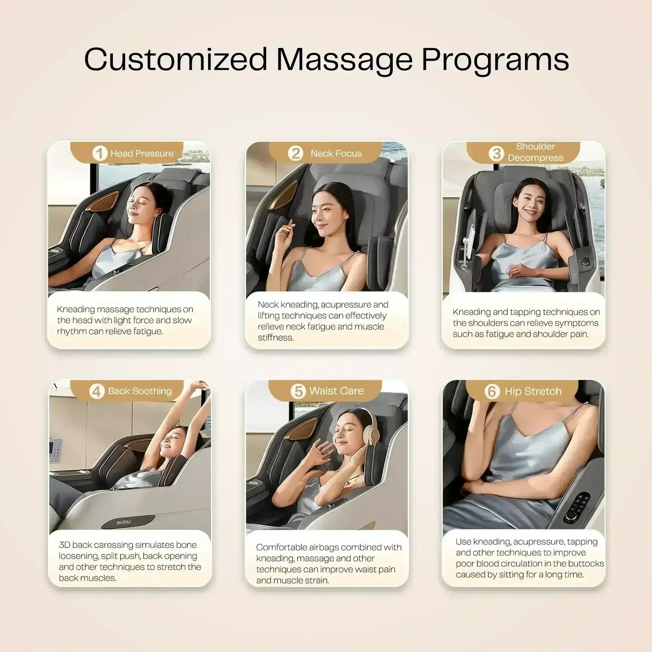 Royal Signature (Grey) - Rotai - Best Massage Chair in Dubai UAE - Shop massage chairs in UAE, Saudi Arabia -Therapy Massage Chairs - Back, Neck, & Leg Pain Relief