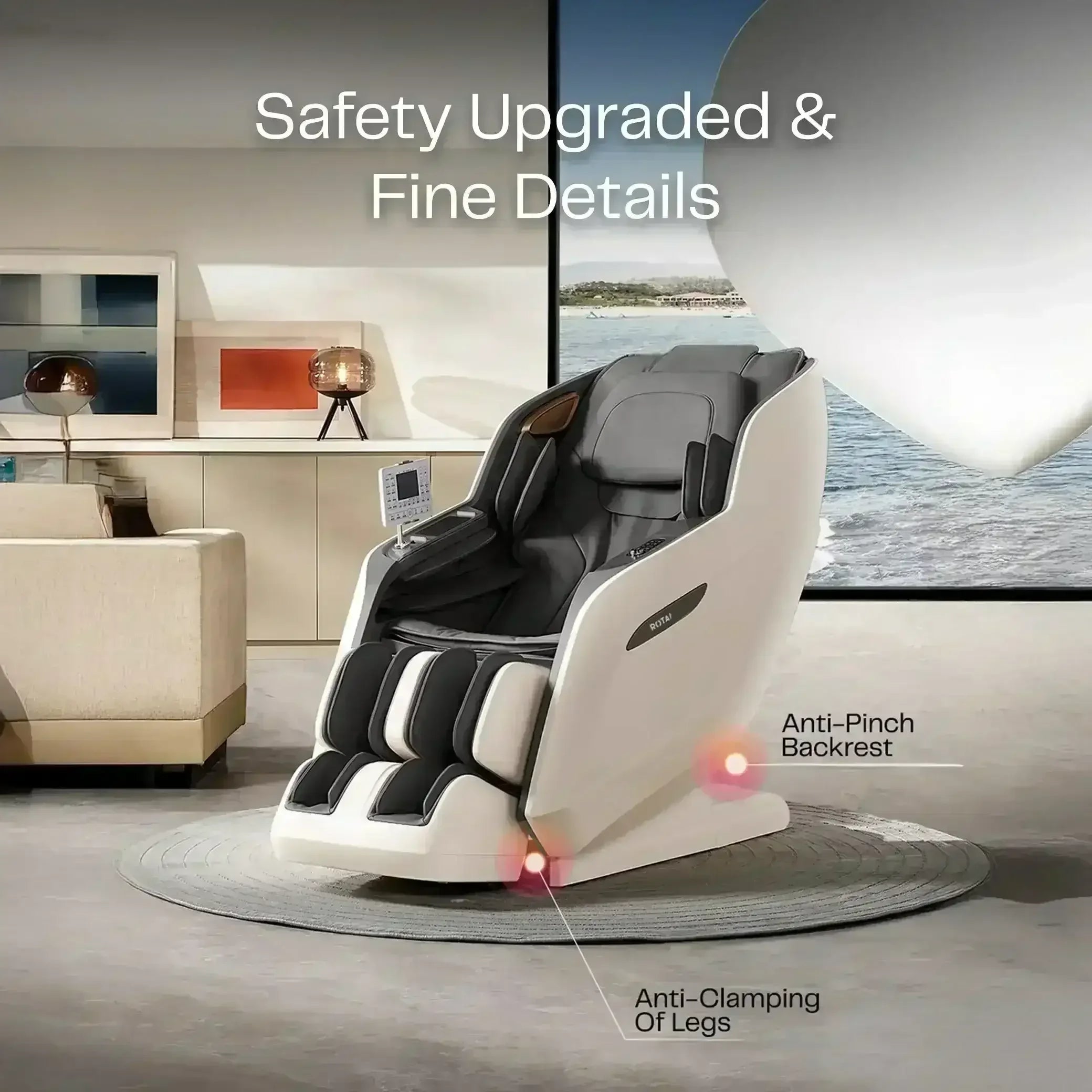 Royal Signature (Grey) - Rotai - Best Massage Chair in Dubai UAE - Shop massage chairs in UAE, Saudi Arabia -Therapy Massage Chairs - Back, Neck, & Leg Pain Relief