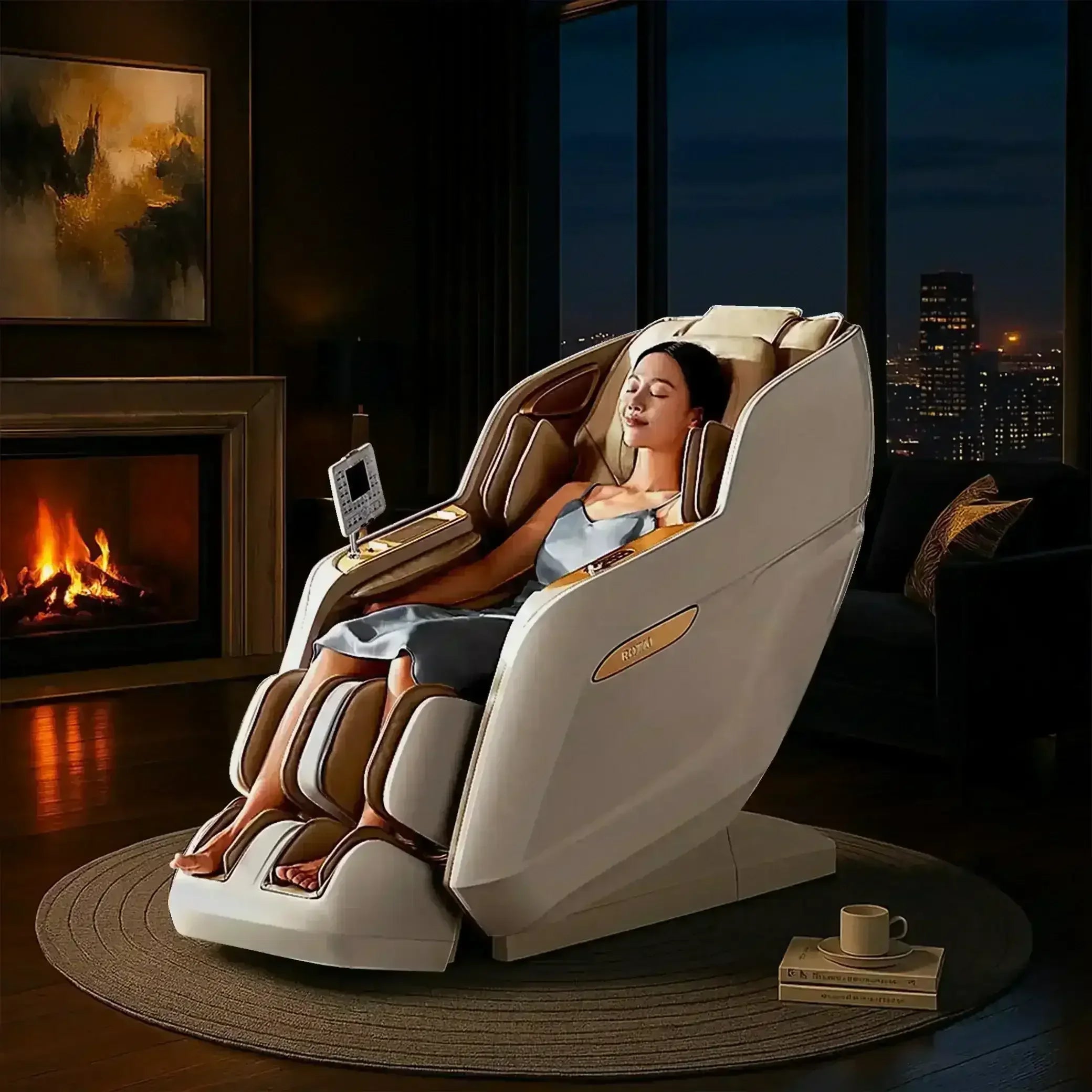 Royal Signature (White) - Rotai - Best Massage Chair in Dubai UAE - Shop massage chairs in UAE, Saudi Arabia -Therapy Massage Chairs - Back, Neck, & Leg Pain Relief
