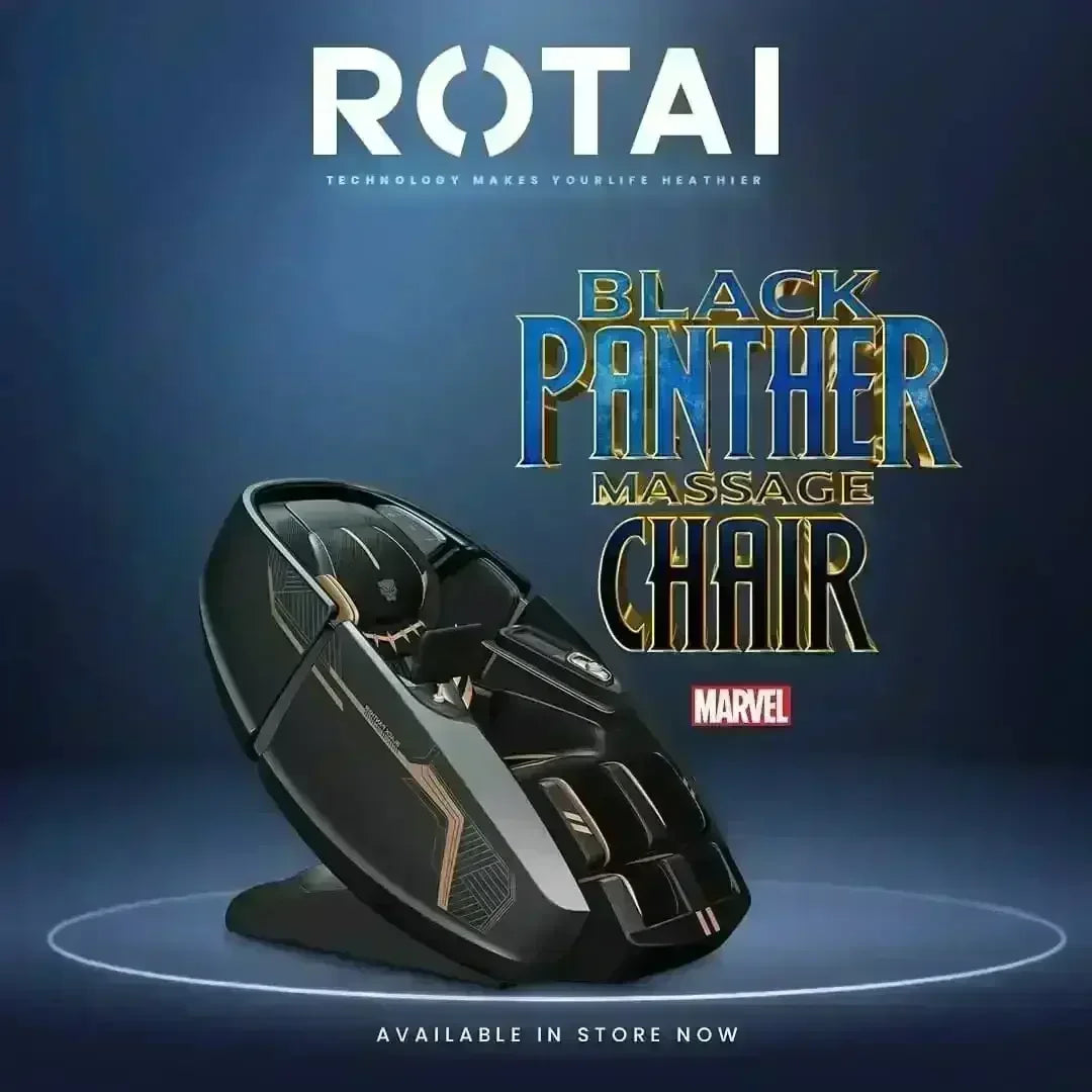 Black Panther Massage Chair - Rotai - Best Massage Chair in Dubai UAE - Shop massage chairs in Dubai, UAE, Abu Dhabi