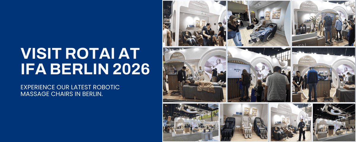 At IFA Berlin, visitors can experience selected ROTAI massage chairs in person and meet our team to discuss distribution, retail, wholesale, and commercial partnership opportunities.
