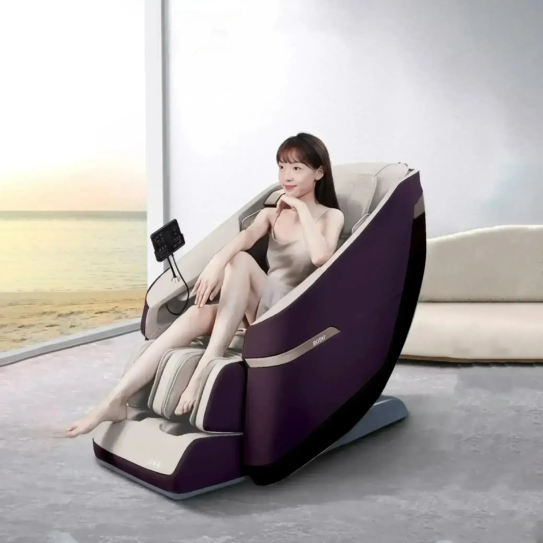 Jimny Max Massage Chair (Red) - Rotai - Best Massage Chair in Dubai UAE - Shop massage chairs in UAE, Saudi Arabia -Therapy Massage Chairs - Back, Neck, & Leg Pain Relief