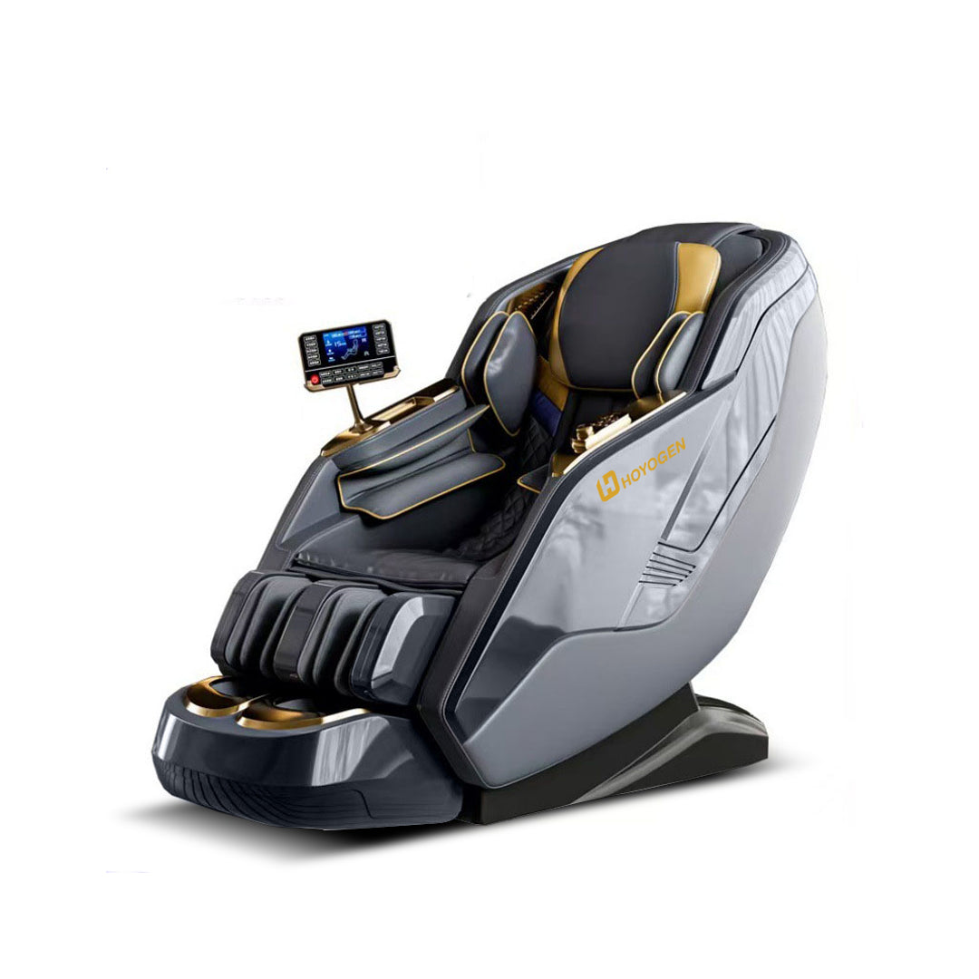 ARIES Hoyogen Massage Chair- Dark Grey - Rotai Health - Best Massage Chair in Dubai UAE - Shop massage chairs in UAE, Saudi Arabia -Therapy Massage Chairs - Back, Neck, & Leg Pain Relief