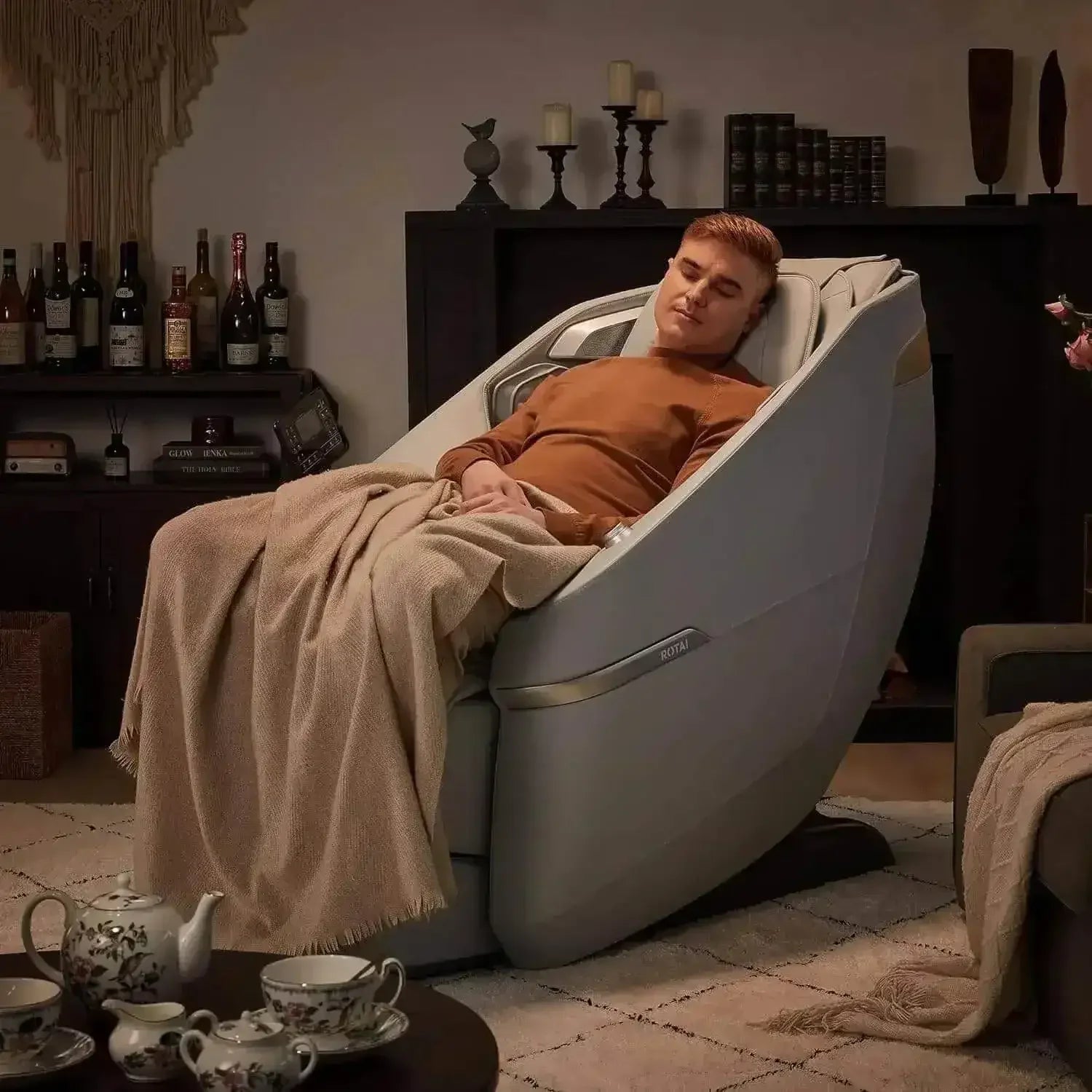 Ekanite 2 in 1 Massage Chair and Sofa Grey (Pre-Owned) massage chair Saudi Arabia