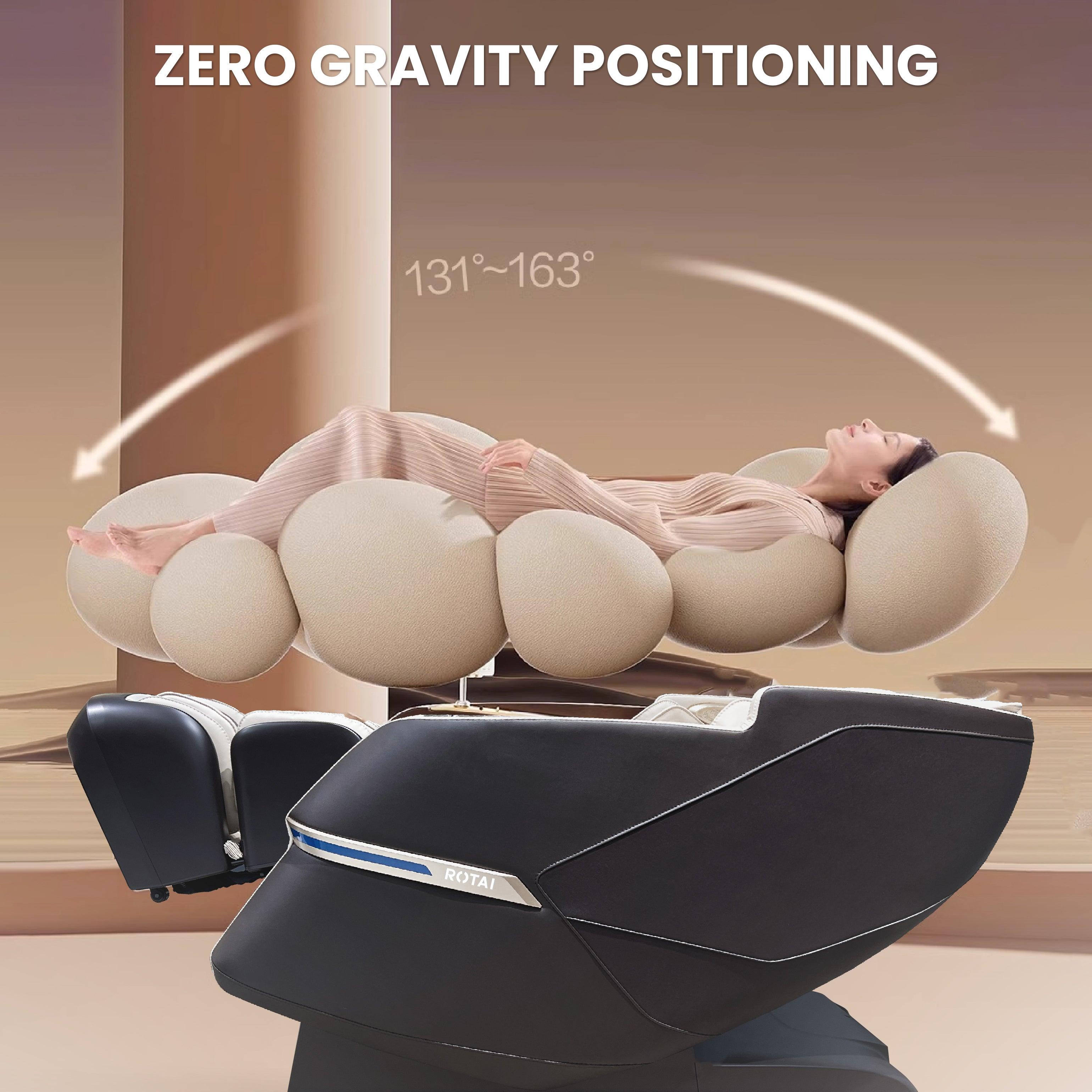 Royal Magestic Pro massage chair in zero gravity position providing ultimate relaxation with advanced AI Smart Massage technology.