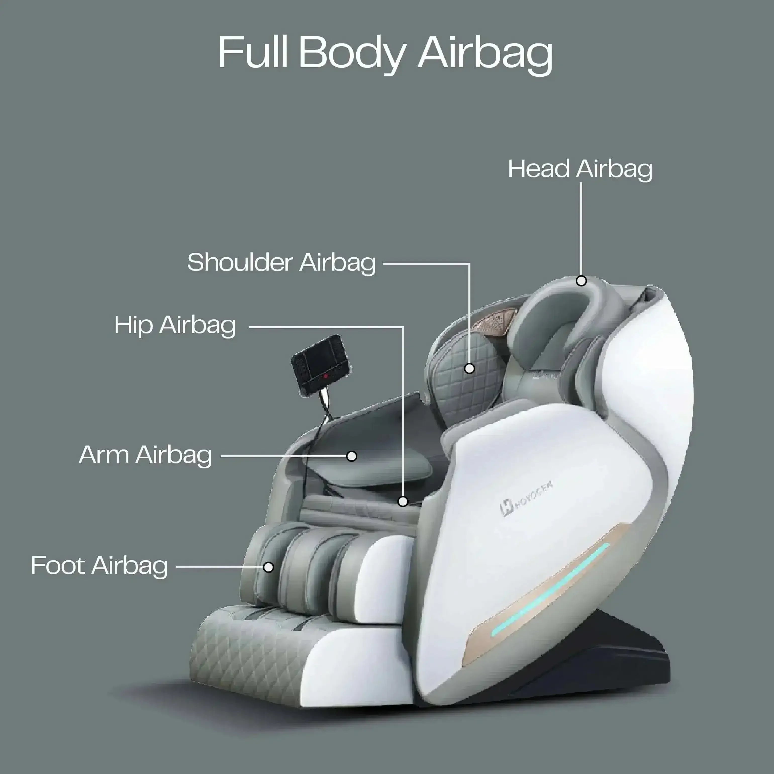 Rotai Hoyogen Force Massage Chair (White) - Rotai - Best Massage Chair in Dubai UAE - Shop massage chairs in Dubai, UAE, Abu Dhabi