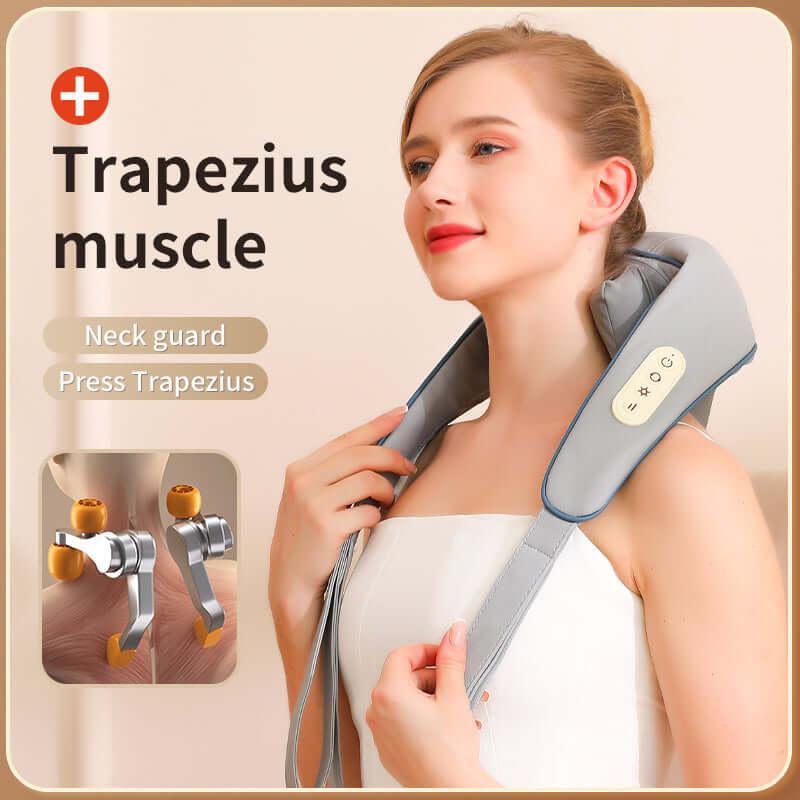 Trapezius massager for neck and shoulder relaxation, best electric massage chair in UAE, Dubai, كرسي استرخاء, كرسي مساج كهربائي