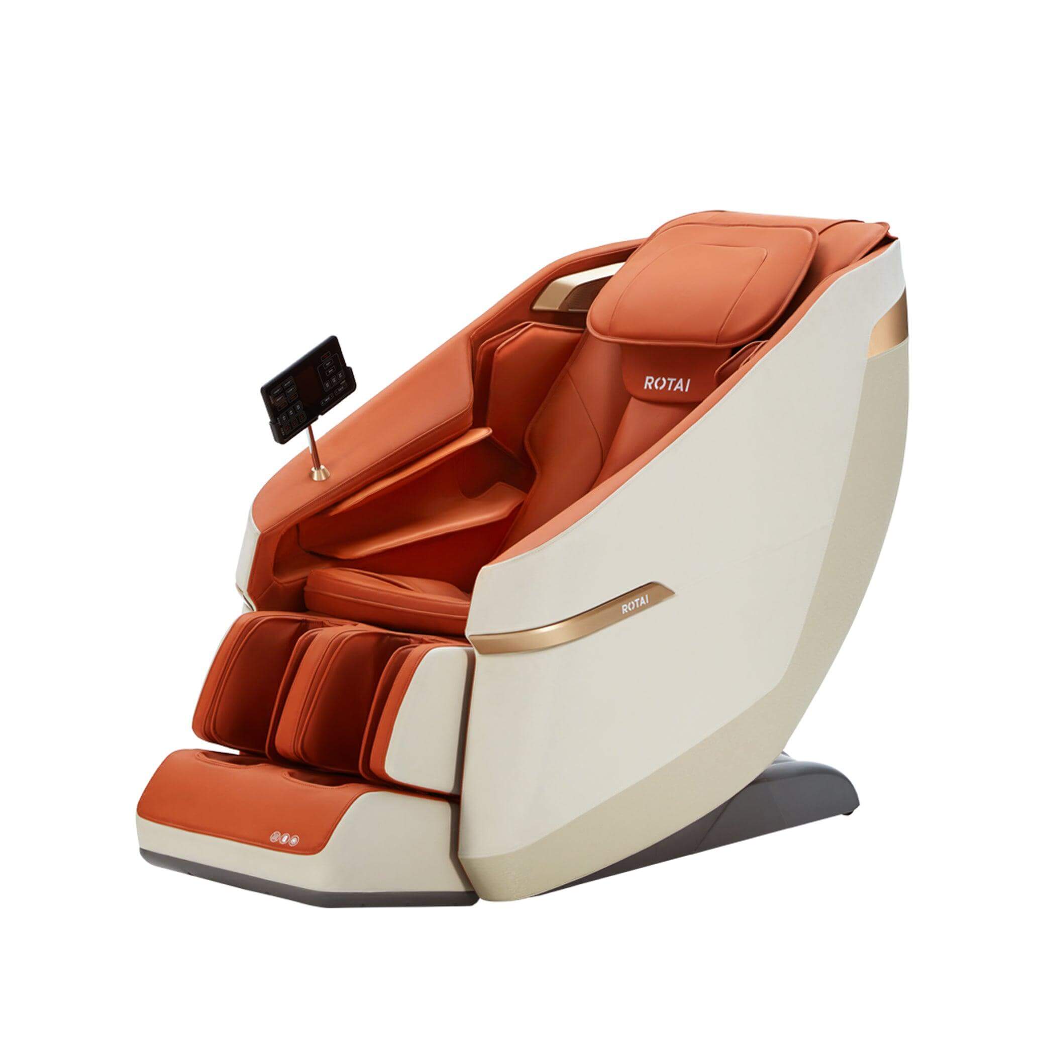 Orange Jimny massage chair with advanced features, 10-year warranty, and 1-Press Start Rocking function. Best massage chair in UAE and Dubai. best massage chair uae, massage chair Dubai, massage chair uae, massage chair Saudi Arabia, كرسي التدليك, Best Ma