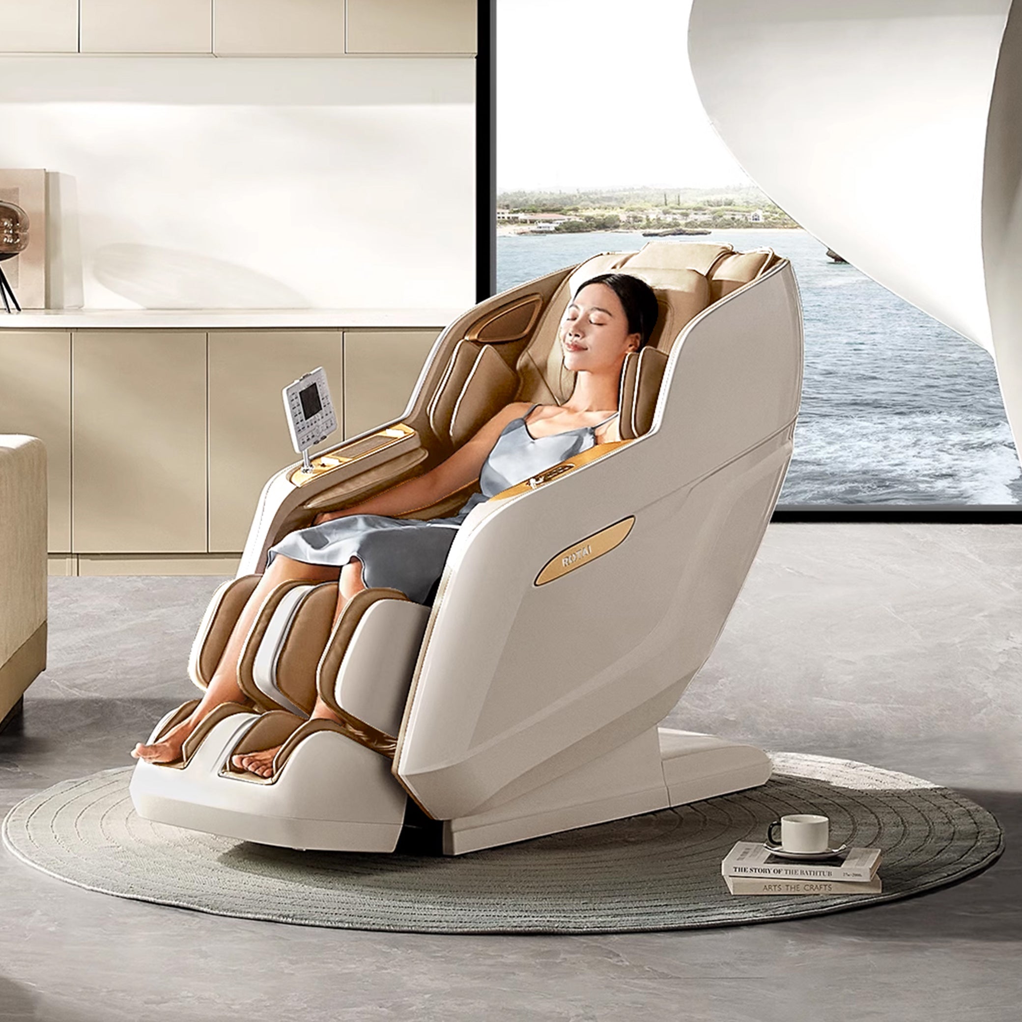 RT5950 MASSAGE CHAIR - WHITE