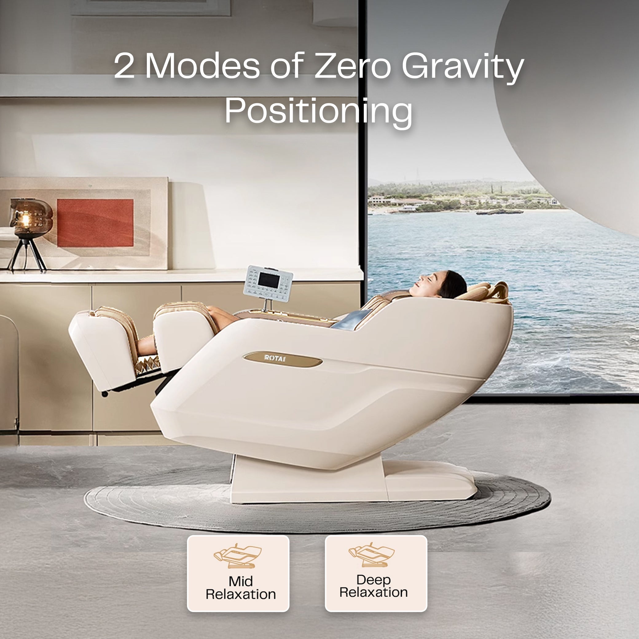 RT5950 MASSAGE CHAIR - WHITE