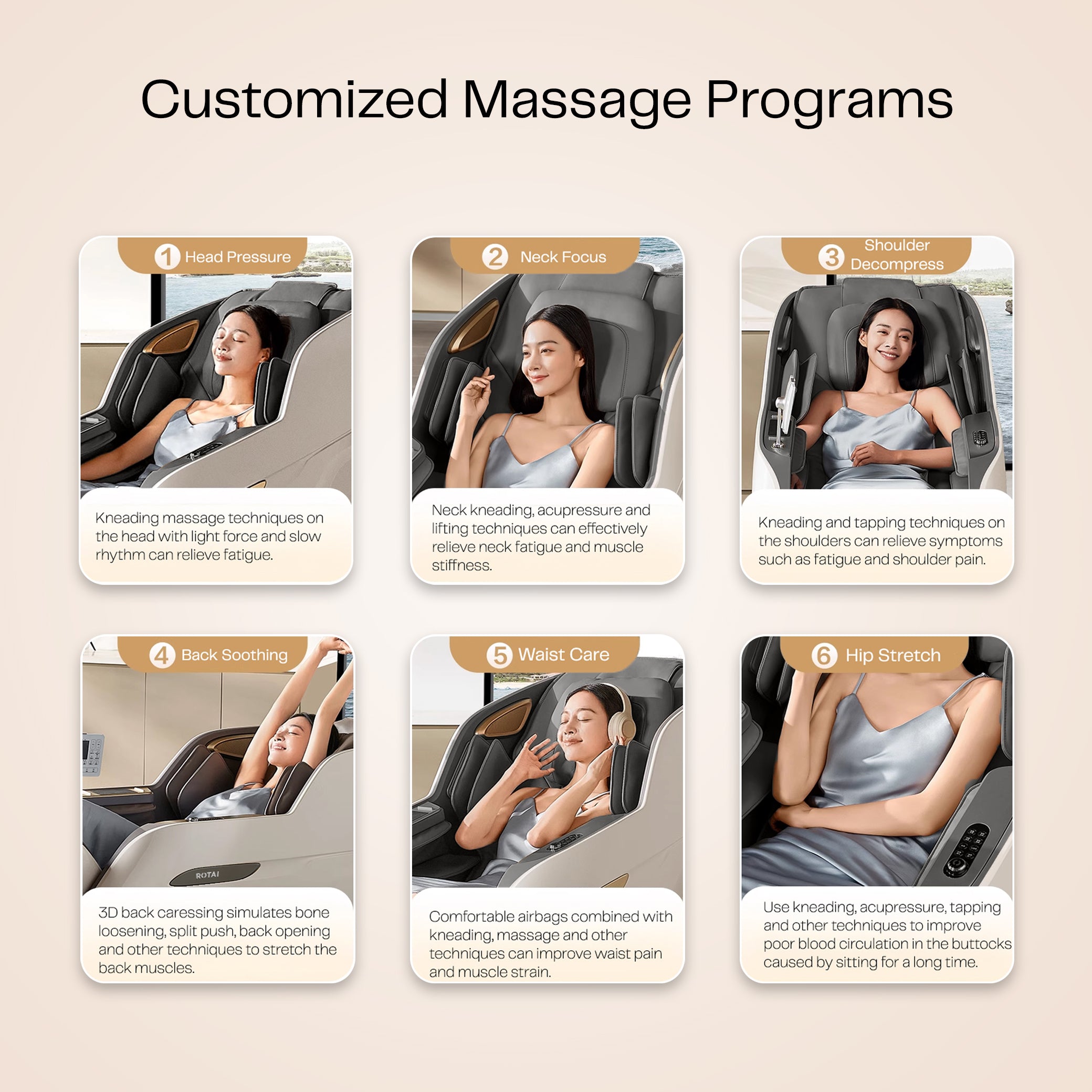 RT5950 MASSAGE CHAIR - WHITE