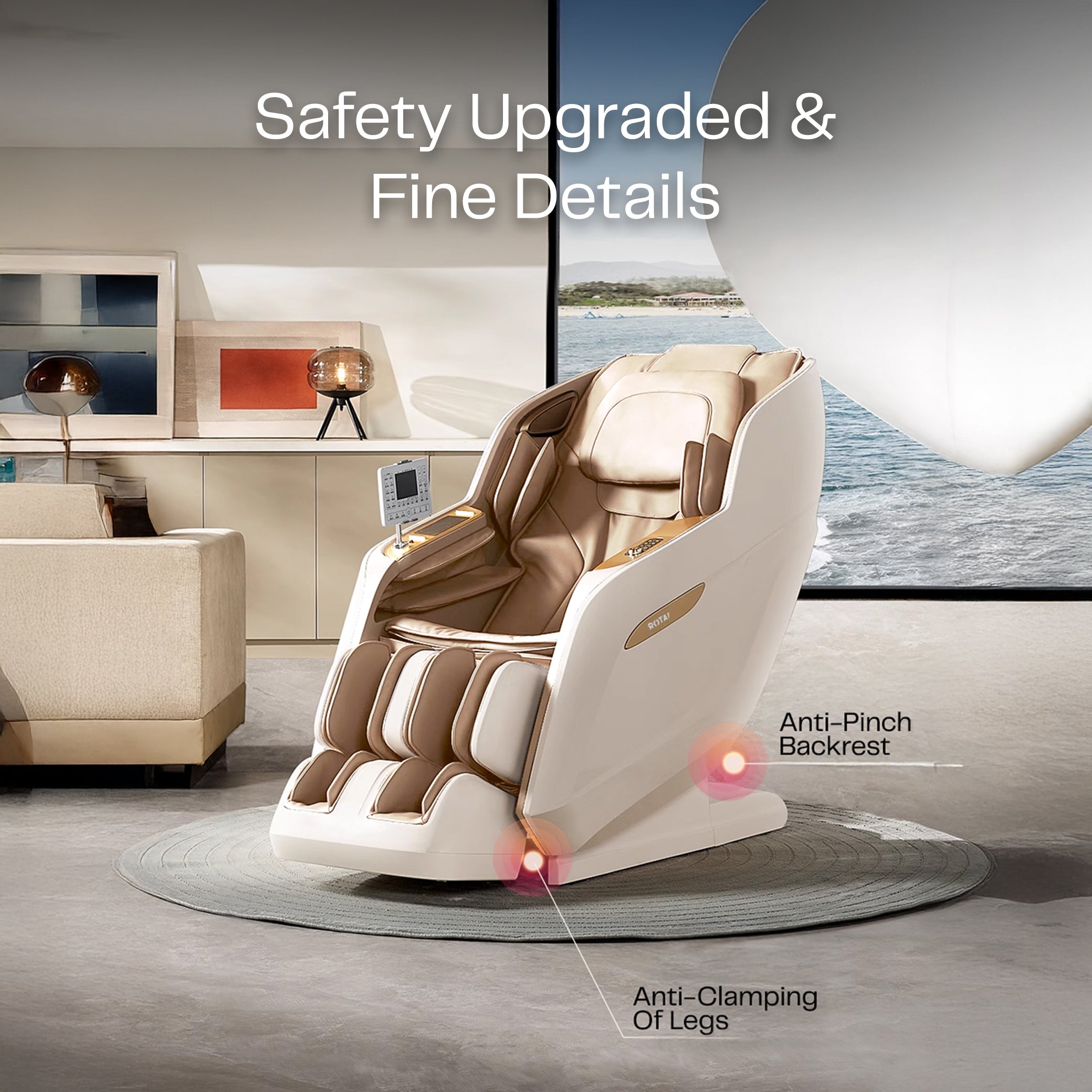 RT5950 MASSAGE CHAIR - WHITE