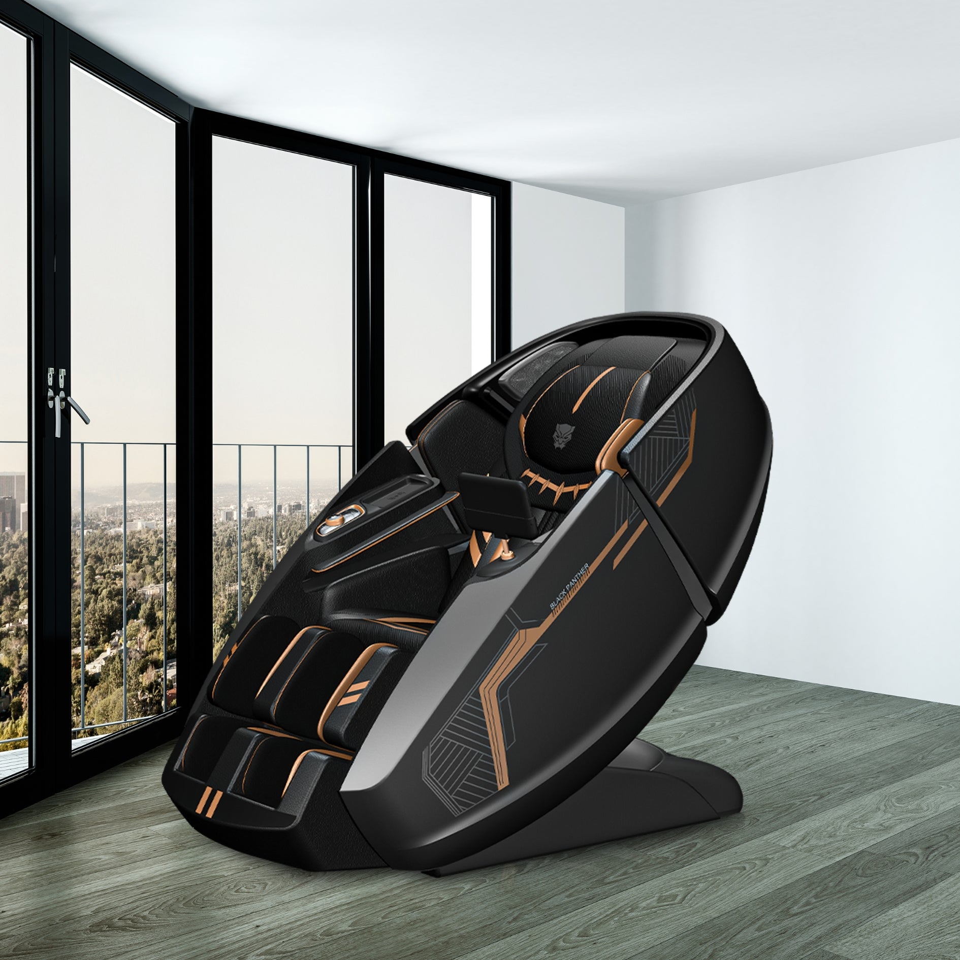Image of Black Panther massage chair كرسي التدليك Best massage chair in Dubai UAE