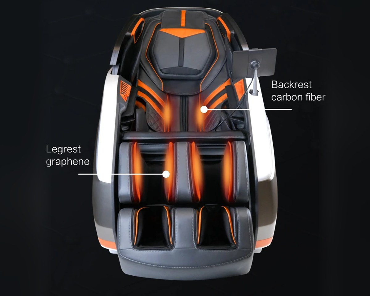 Lambo Luxury Massage Chair graphene legrest and carbon-fibre backrest heating