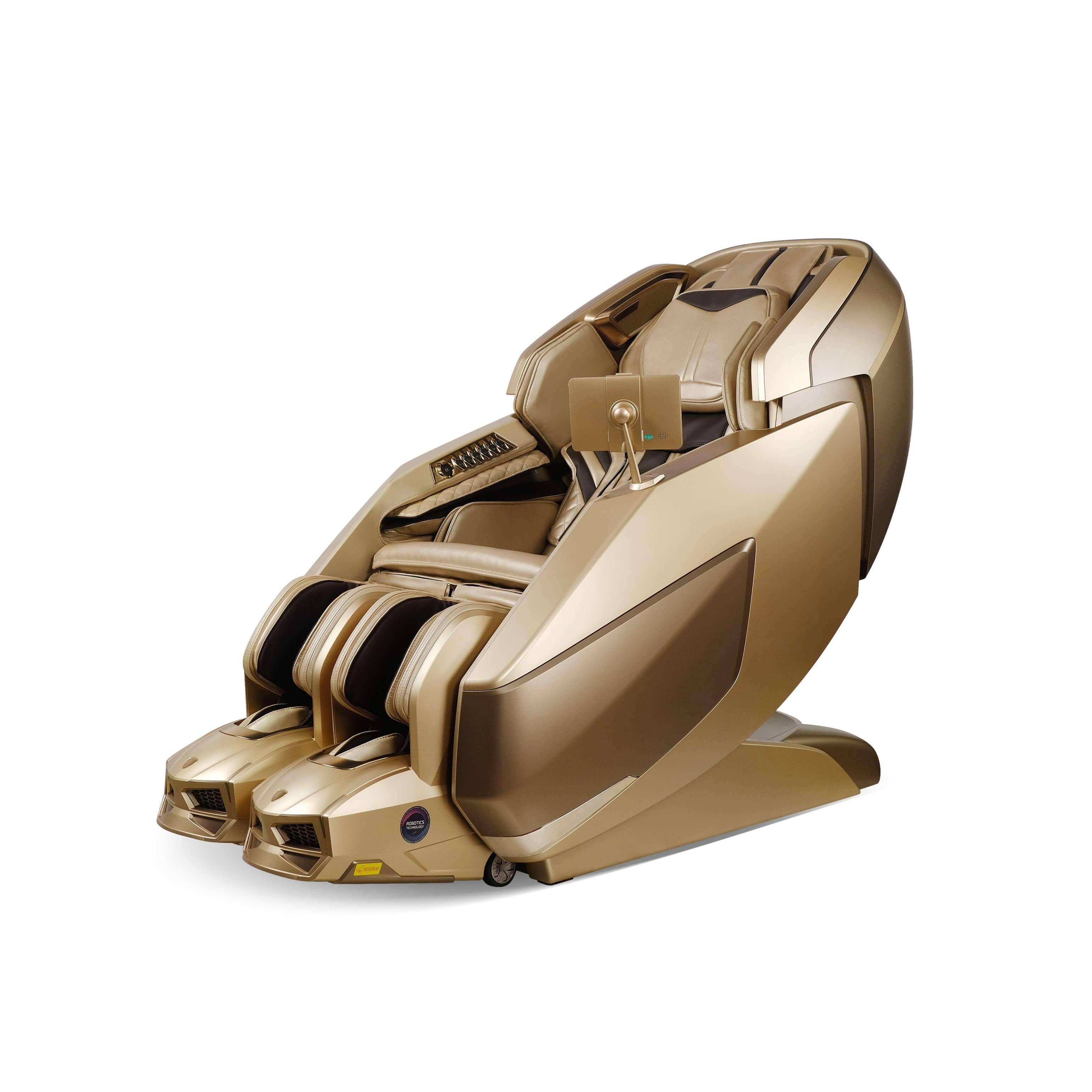 AI Robotic Massage Chair (Sleek Golden) - Rotai - Best Massage Chair in Dubai UAE - Shop massage chairs in Dubai, UAE, Abu Dhabi